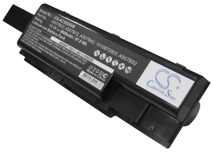 Replacement Battery for Gateway  MD7801u – Notebook, Laptop – 8800mAh / 11.1V