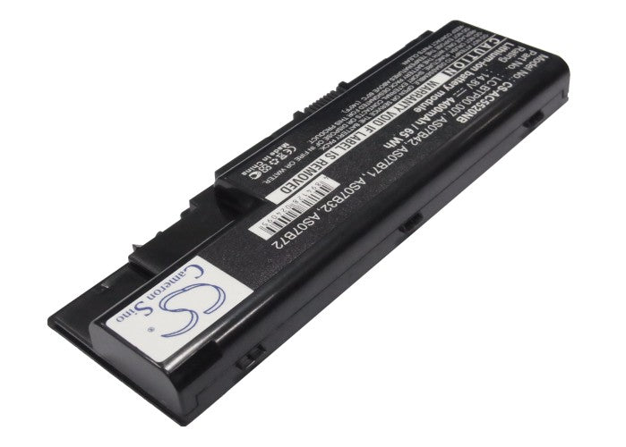 Replacement Battery for GATEWAY  NV78 – Notebook, Laptop – 4400mAh / 65.12Wh / 14.8V
