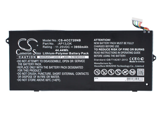 Replacement Battery for Acer  Chromebook 11 C720 – Notebook, Laptop – 3950mAh / 44.44Wh / 11.25V