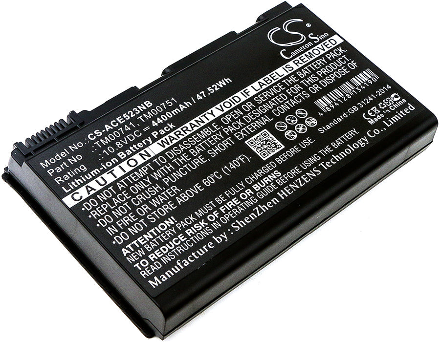 Replacement Battery for Acer  Extensa 5120 – Notebook, Laptop – 4400mAh / 47.52Wh / 10.8V
