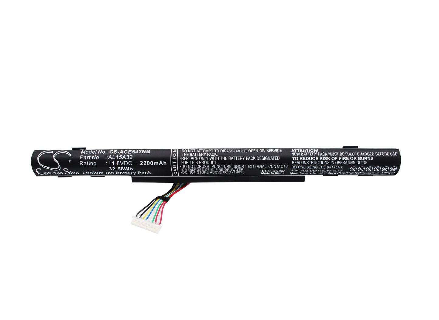 Replacement Battery for Acer  Aspire E5 522-64T9 – Notebook, Laptop – 2200mAh / 32.56Wh / 14.8V