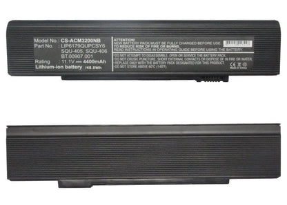 Replacement Battery for Acer  TravelMate 3200 – Notebook, Laptop – 4400mAh / 11.1V