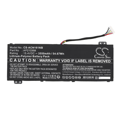 Replacement Battery for Acer  AN515-47 – Notebook, Laptop – 3550mAh / 54.67Wh / 15.4V