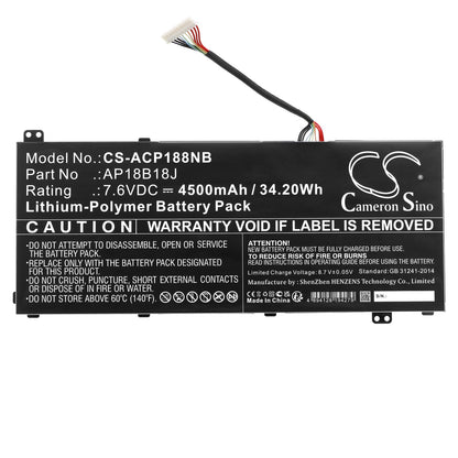 Replacement Battery for Acer  Aspire 3 A314-32 – Notebook, Laptop – 4500mAh / 34.20Wh / 7.6V