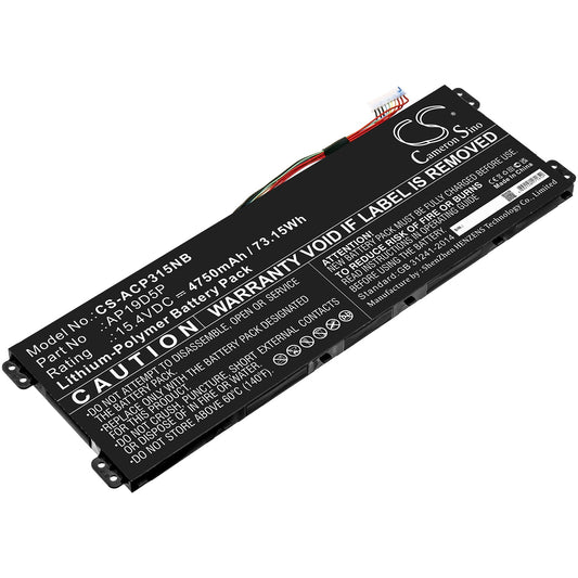 Replacement Battery for Acer  Conceptd 3 Cn315-71-72j3 – Notebook, Laptop – 4750mAh / 73.15Wh / 15.4V