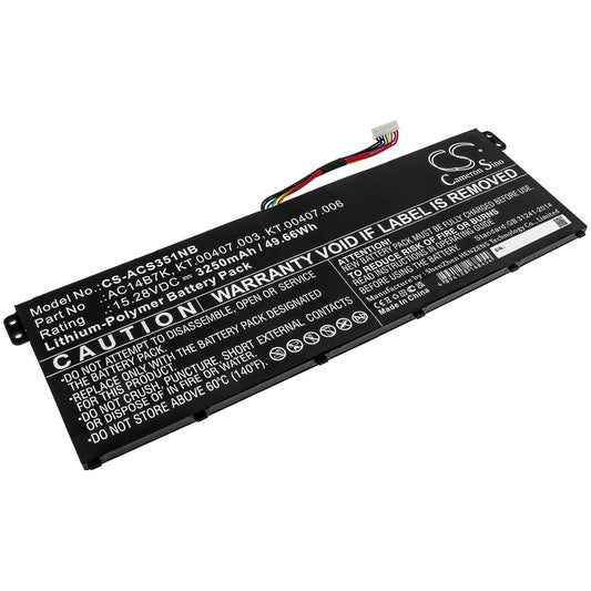 Replacement Battery for Acer  Aspire 5 A515-41G-18Z3 – Notebook, Laptop – 3250mAh / 49.66Wh / 15.28V