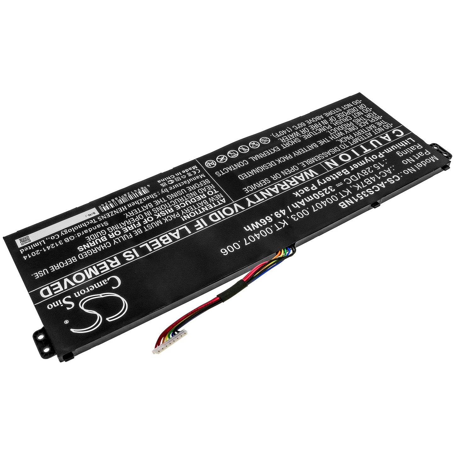 Replacement Battery for Acer  Aspire 5 A515-41G-18Z3 – Notebook, Laptop – 3250mAh / 49.66Wh / 15.28V
