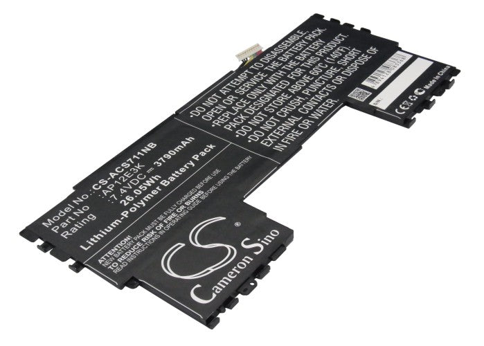 Replacement Battery for Acer  Aspire Aspire S7 11" – Notebook, Laptop – 3790mAh / 28.05Wh / 7.4V