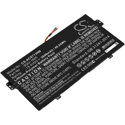 Replacement Battery for Acer  SF713-51 – Notebook, Laptop – 2600mAh / 40.04Wh / 15.4V