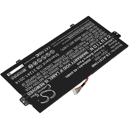 Replacement Battery for Acer  SF713-51 – Notebook, Laptop – 2600mAh / 40.04Wh / 15.4V
