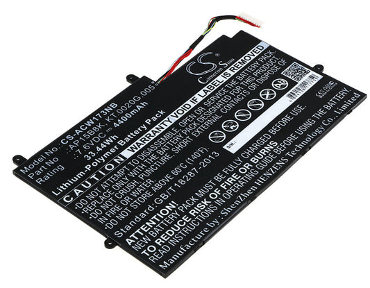 Replacement Battery for Acer  Aspire Switch 11 SW5-173 – Notebook, Laptop – 4400mAh / 33.44Wh / 7.6V