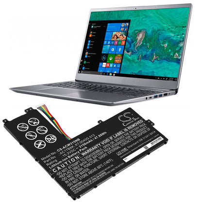 Replacement Battery for Acer  SF315-52G-51HV – Notebook, Laptop – 3150mAh / 47.88Wh / 15.2V