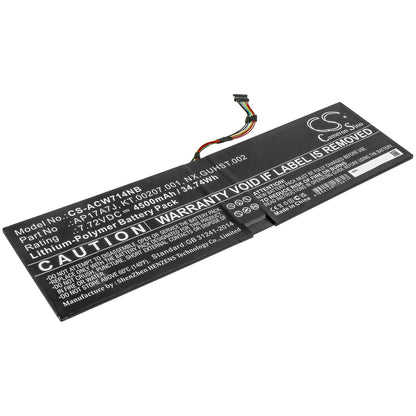 Replacement Battery for Acer  Swift 7 SF714-51T – Notebook, Laptop – 4500mAh / 34.74Wh / 7.72V