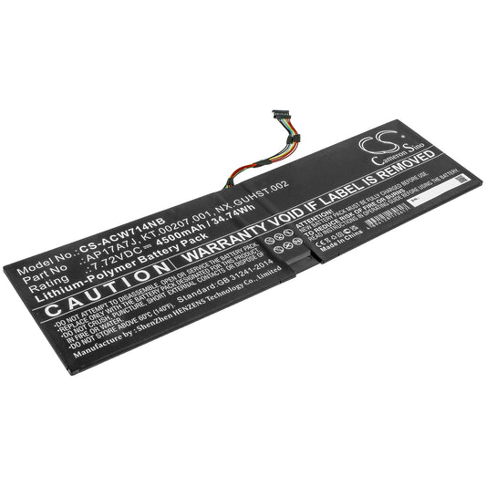 Replacement Battery for Acer  Swift 7 SF714-51T – Notebook, Laptop – 4500mAh / 34.74Wh / 7.72V