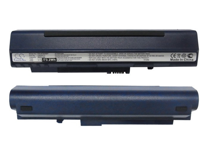 Replacement Battery for Gateway  LT1000 – Notebook, Laptop – 6600mAh / 11.1V