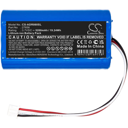 Replacement Battery for Albrecht  DR 855 – DAB Digital – 5200mAh / 19.24Wh / 3.7V
