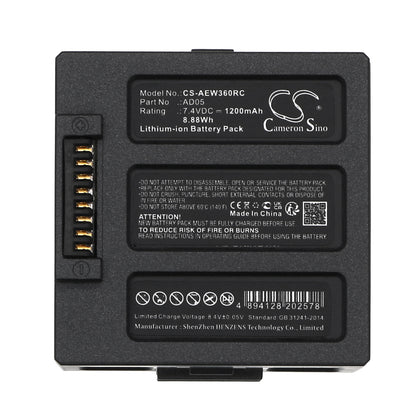 Replacement Battery for AEE Sparrow 360 – 1200mAh / 8.88Wh