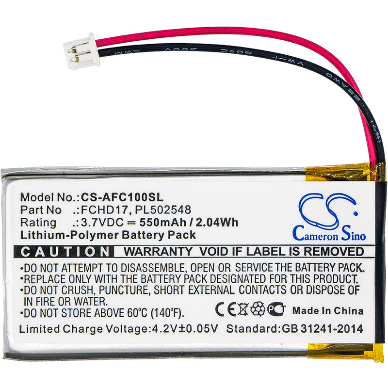 Replacement Battery for ACME  CarC – Camera – 550mAh / 2.04Wh / 3.7V
