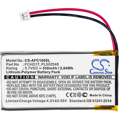 Replacement Battery for ACME  CarC – Camera – 550mAh / 2.04Wh / 3.7V