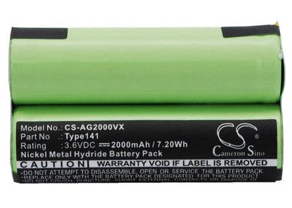 Replacement Battery for AEG  FM 36 – Vacuum – 2000mAh / 7.20Wh / 3.6V