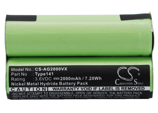 Replacement Battery for AEG  FM 36 – Vacuum – 2000mAh / 7.20Wh / 3.6V