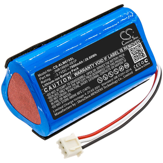 Replacement Battery for Altec Lansing  iMW678 – 7800mAh / 28.86Wh