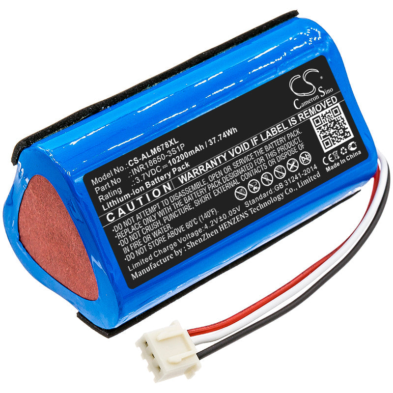 Replacement Battery for Altec Lansing  iMW678 – Speaker – 10200mAh / 37.74Wh / 3.7V
