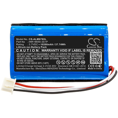 Replacement Battery for Altec Lansing  iMW678 – Speaker – 10200mAh / 37.74Wh / 3.7V