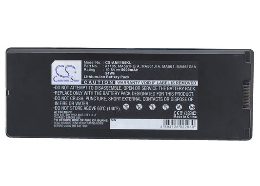 Replacement Battery for Apple  MacBook 13" A1181 – Notebook, Laptop – 5000mAh / 54.00Wh / 10.8V
