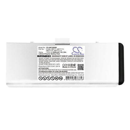 Replacement Battery for Apple  MacBook 13" A1278 – Notebook, Laptop – 4200mAh / 10.8V