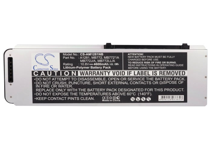 Replacement Battery for Apple  MacBook Pro 15" A1286 – Notebook, Laptop – 4600mAh / 49.68Wh / 10.8V