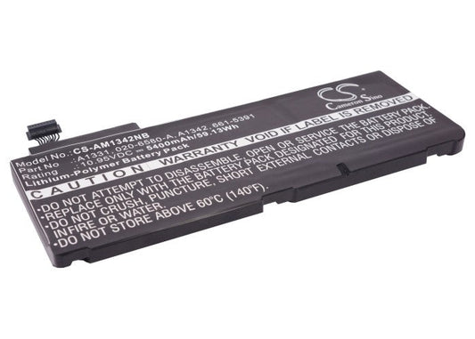 Replacement Battery for Apple  MacBook 13" – Notebook, Laptop – 5400mAh / 59.13Wh / 10.95V