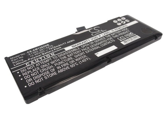 Replacement Battery for Apple  Macbook Pro 15" inch i7 – Notebook, Laptop – 7070mAh / 77.42Wh / 10.95V