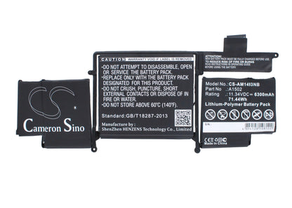 Replacement Battery for Apple  MacBook Pro ""Core i5" 2.4 13" – Notebook, Laptop – 6300mAh / 71.44Wh / 11.34V