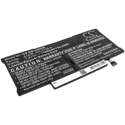 Replacement Battery for Apple  Macbook Air 13" A1466 – Notebook, Laptop – 7150mAh / 54.34Wh / 7.6V