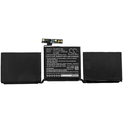 Replacement Battery for Apple  MacBook Pro 13 Inch Two Thunde – Notebook, Laptop – 5100mAh / 58.19Wh / 11.41V
