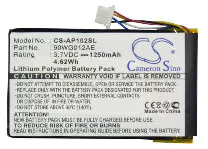 Replacement Battery for Asus  90WG012AE1155L1 – GPS, Navigator – 1250mAh / 3.7V
