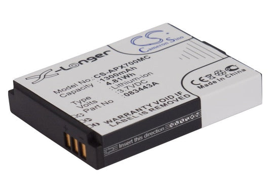 Replacement Battery for Actionpro  ISAW A1 – Camera – 1300mAh / 4.81Wh / 3.7V