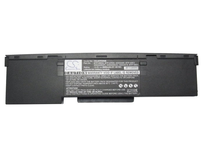 Replacement Battery for LifeTec  LT40100 – Notebook, Laptop – 6600mAh/97.68Wh / 14.8V