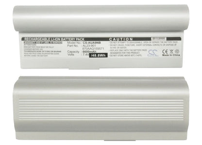 Replacement Battery for Asus  Eee PC 1000 – Notebook, Laptop – 6600mAh / 7.4V