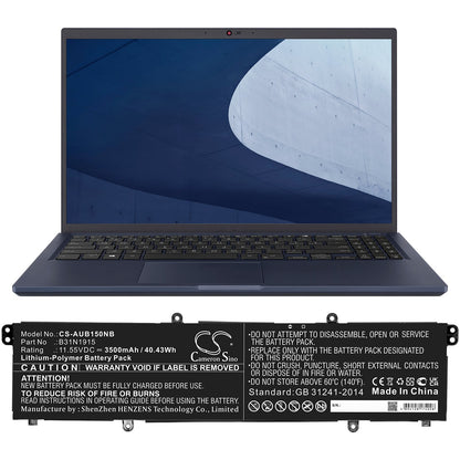 Replacement Battery for Asus  BR1100CKA – Notebook, Laptop – 3500mAh / 40.43Wh / 11.55V