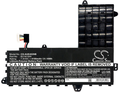 Replacement Battery for Asus  E402MA-WX0001T – Notebook, Laptop – 4100mAh / 31.16Wh / 7.6V