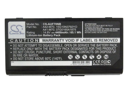 Replacement Battery for Asus  F70 – Notebook, Laptop – 4400mAh / 65.12Wh / 14.8V