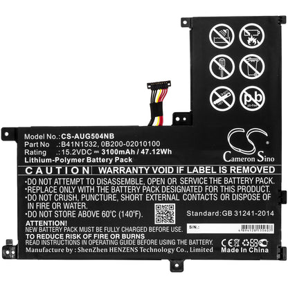 Replacement Battery for Asus  Q504U – Notebook, Laptop – 3100mAh / 47.12Wh / 15.2V