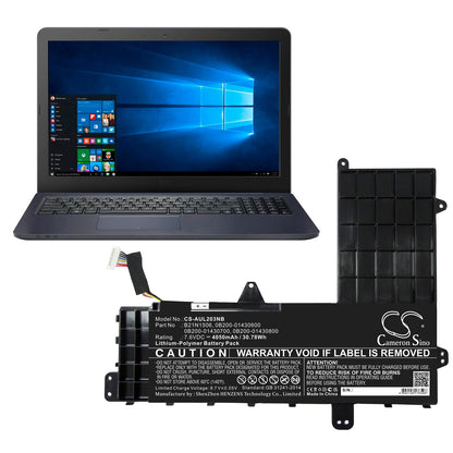Replacement Battery for Asus  E502NA-2A – Notebook, Laptop – 4050mAh / 30.78Wh / 7.6V