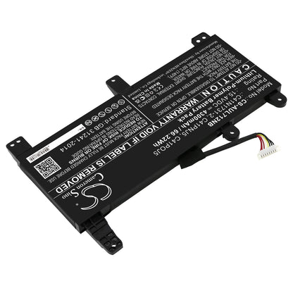 Replacement Battery for Asus  G731GW – Notebook, Laptop – 4300mAh / 66.22Wh / 15.4V