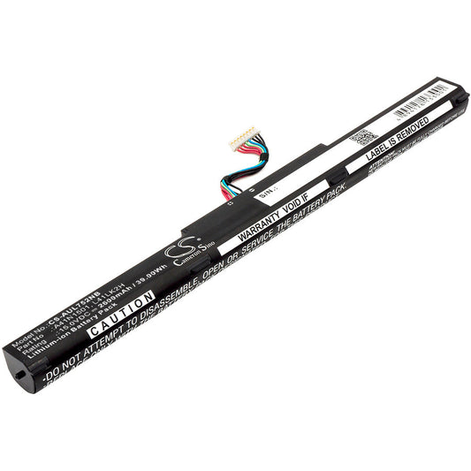 Replacement Battery for Asus  GL752JW – Notebook, Laptop – 2600mAh / 39.00Wh / 15.0V