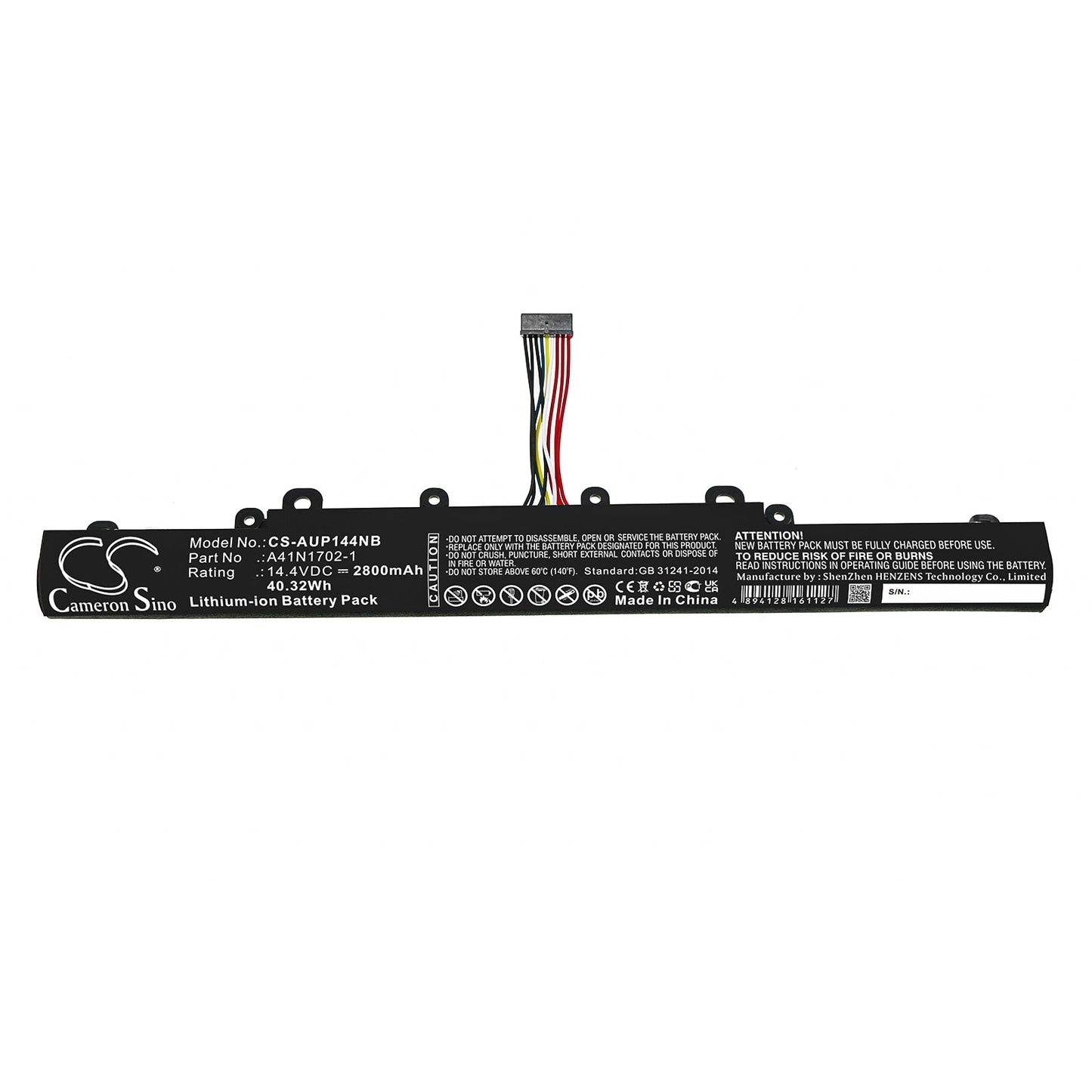 Replacement Battery for Asus  P1440FA – Notebook, Laptop – 2800mAh / 40.32Wh / 14.4V