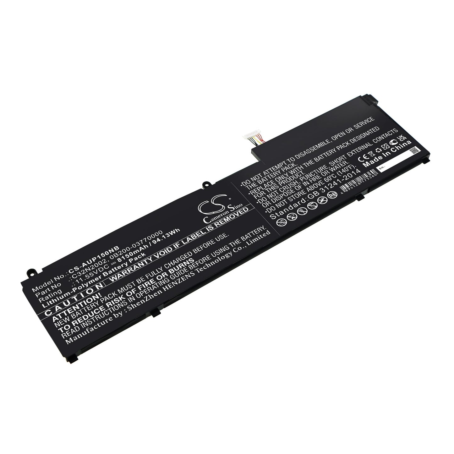 Replacement Battery for Asus  ZenBook Flip 15 UX535LI – Notebook, Laptop – 8150mAh / 94.13Wh / 11.55V