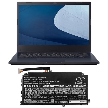Replacement Battery for Asus  ExpertBook P2 P2451 – Notebook, Laptop – 4155mAh / 47.37Wh / 11.4V